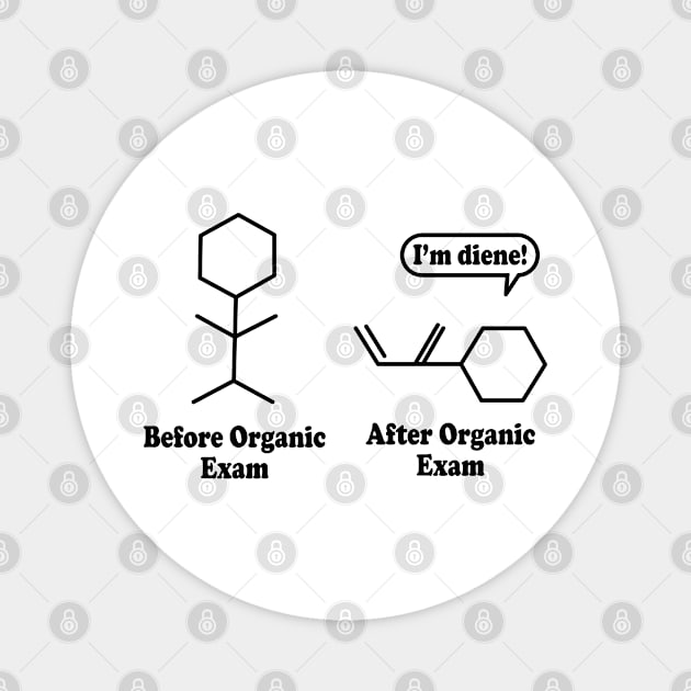 Help Me, I'm Diene !!! Chemistry Joke Magnet by ScienceCorner